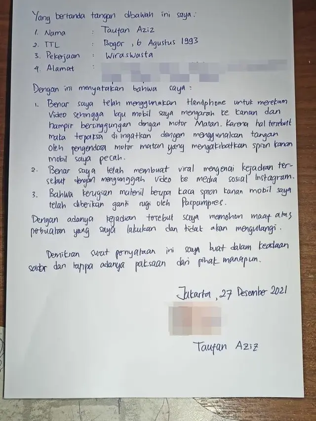 Surat Pernyataan
