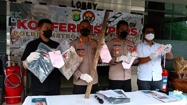 Polisi menangkap pembunuh bos mebel di Teluknaga, Tangerang.