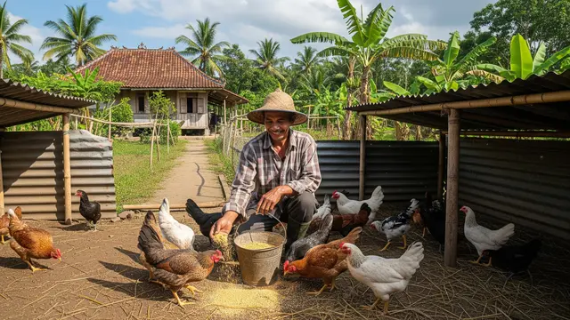 Pakan Ayam Murah dari Bahan Alami Jagung Giling