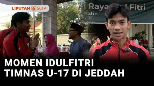  Momen Idulfitri, WNI Bersama Pemain Timnas U-17 Salat Id di Wisma KJRI Jeddah