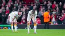 Kemenangan ini membalikkan keadaan setelah Liverpool kalah 0-1 pada leg pertama di Istanbul. Galatasaray akhirnya harus mengakhiri perjalanan mereka di Liga Champions musim ini. (AP Photo/Jon Super)