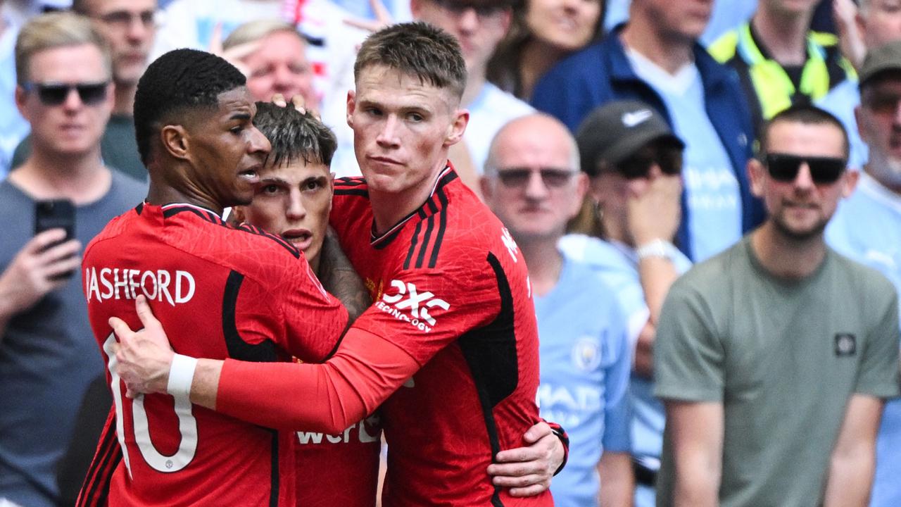 Alejandro Garnacho - Manchester City Vs Manchester United di Piala FA 2023/2024