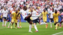Eberechi Eze #21 dari Inggris mengontrol bola selama pertandingan Grup L Piala Dunia 2026 antara Inggris dan Ghana di Stadion Boston pada 24 Juni 2026 di Foxborough, Massachusetts. (Justin Setterfield/Getty Images melalui AFP)