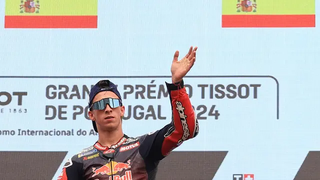 Foto: Ditandai Kibasan Bendera Finis Jose Mourinho, Jorge Martin Jadi yang Tercepat di MotoGP Portugal 2024
