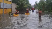 Banjir Rendam Kawasan Campuhan Bali, Sejumlah Warga Terjebak