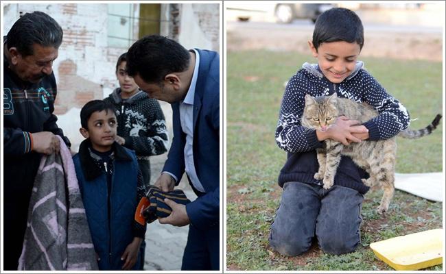 Husein adalah seorang anak yang berhati mulia dan sayang hewan | Photo: Copyright boredpanda.com