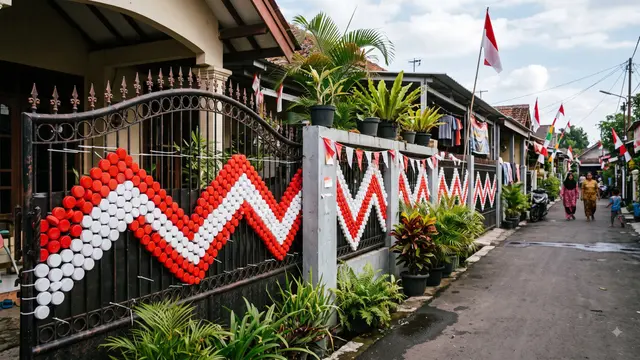 Ide Hiasan 17 Agustus dari Tutup Galon Bekas