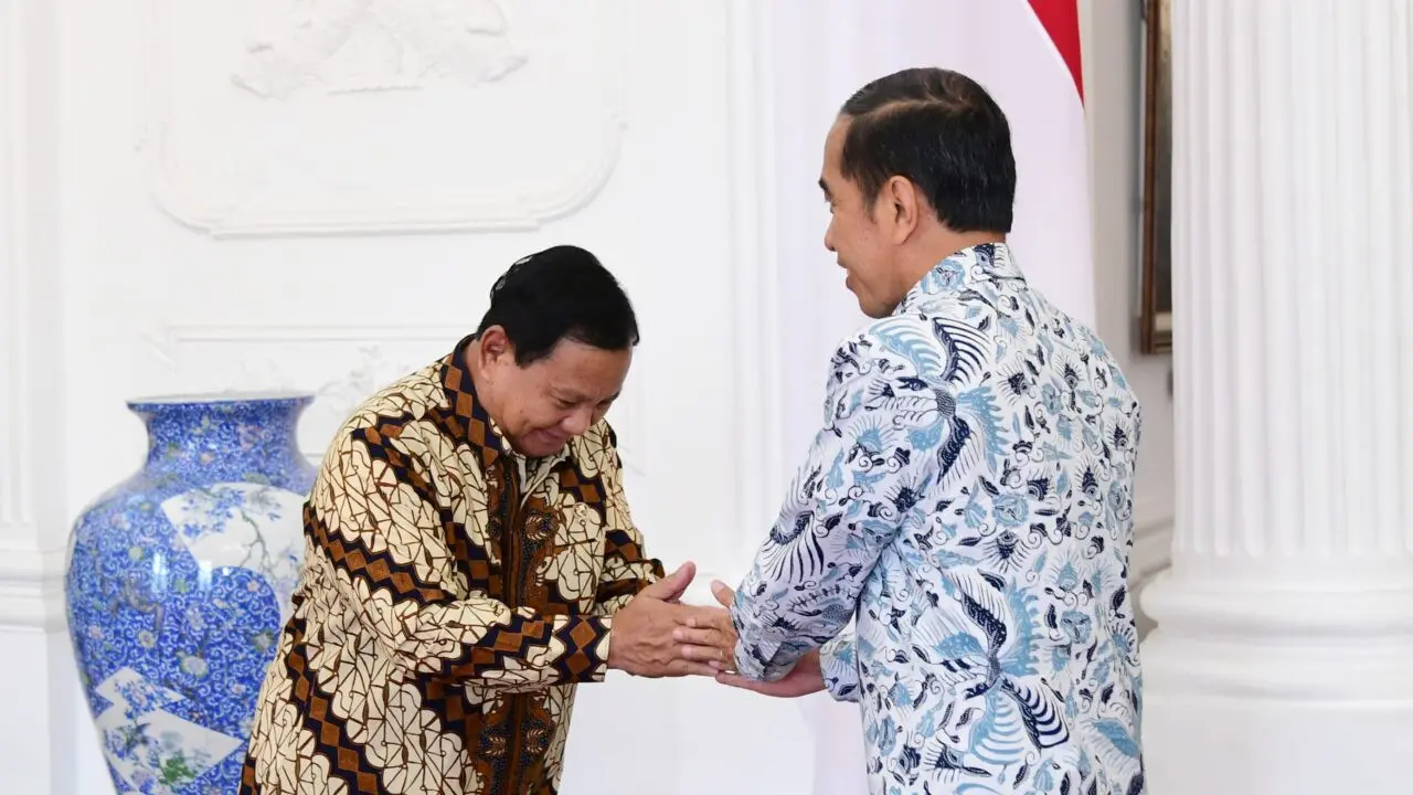 Presiden Joko Widodo (Jokowi) akan memberikan kenaikan pangkat kehormatan kepada Menteri Pertahanan Prabowo Subianto di Markas Besar TNI, Cilangkap, Jakarta Timur pada Rabu 28 Februari 2024.