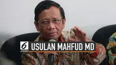 Mahfud MD bersama sejumlah tokoh bertemu dengan Presiden Jokowi. Membahas sejumlah isu termasuk UU KPK hasil revisi.