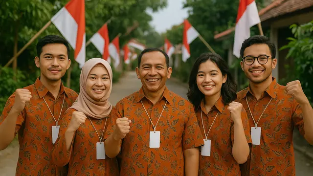 Warna Baju Batik yang Cocok untuk Panitia 17-an di Kampung
