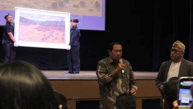 Dilelang untuk Korban Bencana Sumatra, Lukisan SBY Laku Rp 311 juta