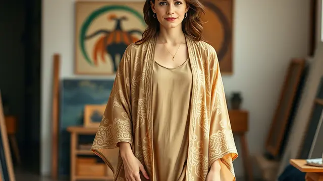 Outfit Cardigan Batik Wanita