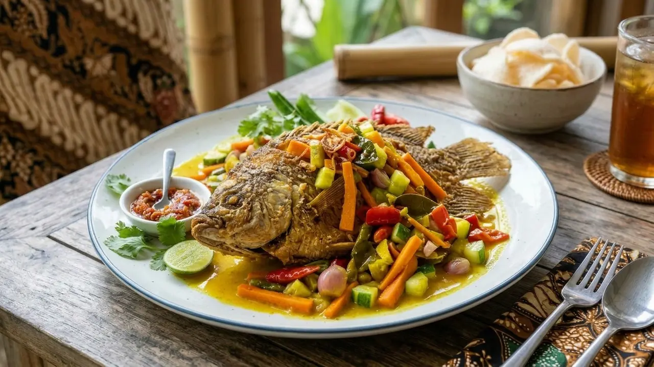Resep Gurame Acar Kuning (AI Generated)