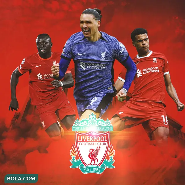 Liverpool - Sadio Mane, Darwin Nunez, Cody Gakpo