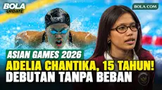 Perenang muda Indonesia, Adelia Chantika, bersiap menjalani debut di Asian Games 2026 Aichi-Nagoya. Di usia 15 tahun, Adelia menjadi atlet termuda Indonesia di cabang Akuatik pada ajang tersebut. Jelang keberangkatan ke Jepang, Adelia mengungkap per...