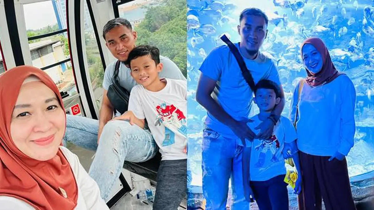 6 Momen Okie Agustina dan Gunawan Dwi Cahyo Temani Anak Liburan Usai Bercerai
