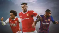 Ilustrasi - Willian, Jesse Lingard, Malcom (Bola.com/Adreanus Titus)