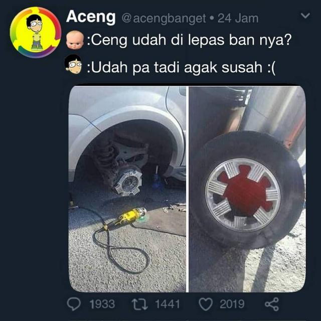 Meme perbaikan mobil