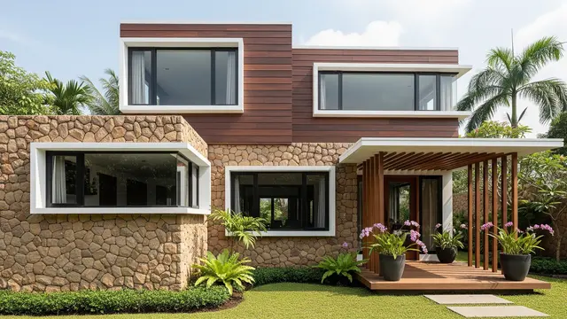 Inspirasi Fasad Rumah dengan Dinding Maju-Mundur agar Tidak Monoton/AI Generated