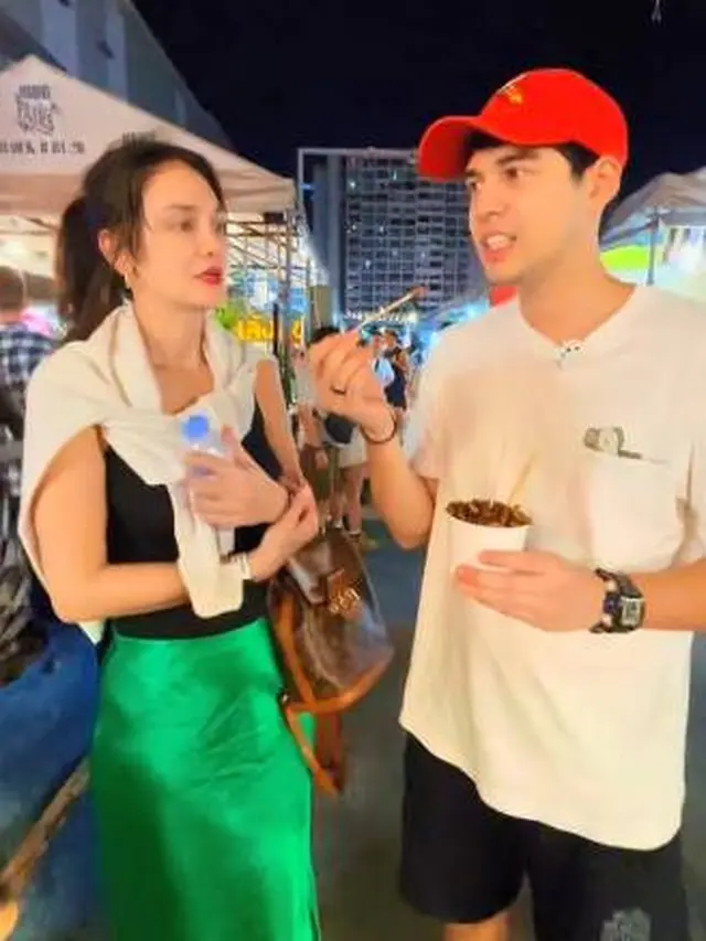 7 Potret Luna Maya dan Maxime Bouttier Liburan di Bangkok, Cicipi Kalajengking