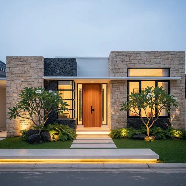 9 Desain Rumah 1 Lantai Sederhana tapi Terlihat Mewah dari Depan