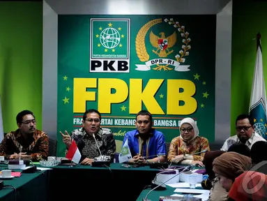 Fraksi PKB DPR RI mengadakan konferensi pers pernyataan sikap Fraksi PKB atas kisruh DPR, Jakarta, Kamis (13/11/2014) (Liputan6.com/Andrian M Tunay)