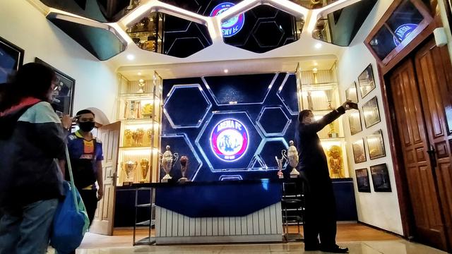 Ruang konferensi pers yang baru milik Arema FC