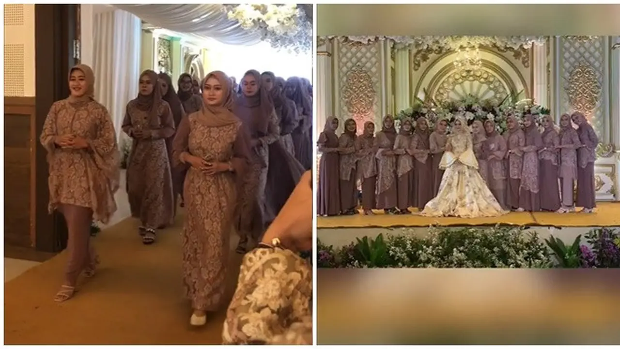 22 Sahabat Jadi Bridesmaid, Acara Pernikahan Wanita Ini Sekaligus Momen Reuni