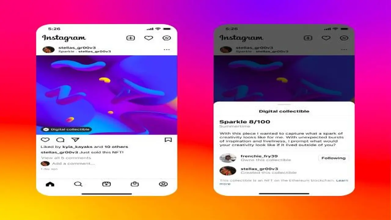 Instagram kenalkan fitur NFT (Foto: Instagram)