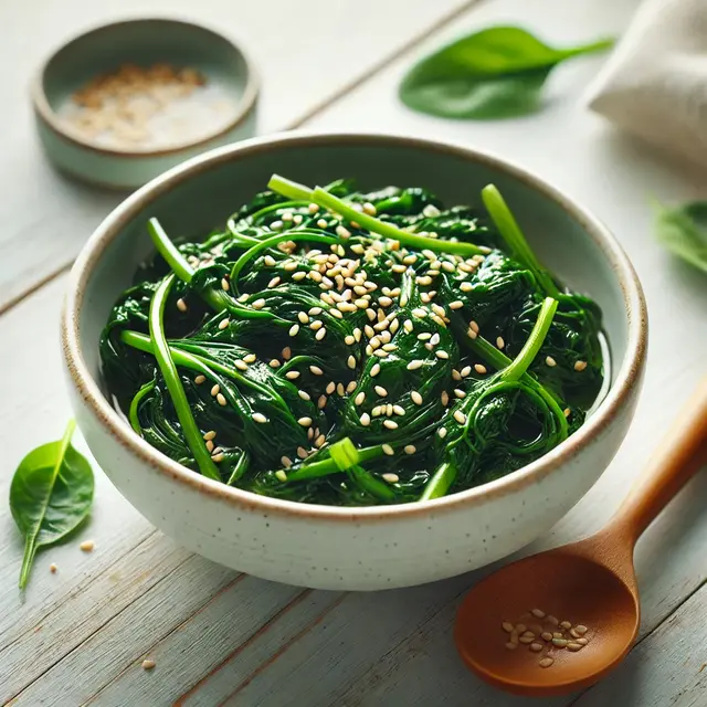 3. Korean Spinach Banchan (Sigeumchi Namul)