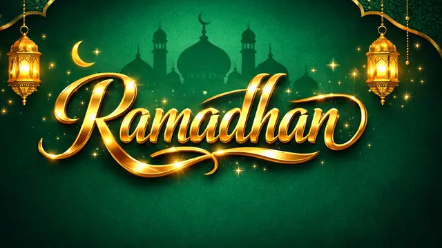 Variasi Tulisan Ramadhan untuk Poster (Foto: ChatGPT)