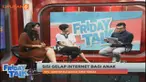  Internet seperti pisau bermata dua. Dengan teknologi ini, hidup menjadi lebih efektif dan efisien. Namun diam-diam, jika tak bijak menggunakannya, bukan tak mungkin internet bisa memunculkan masalah baru, terutama bagi anak-anak.