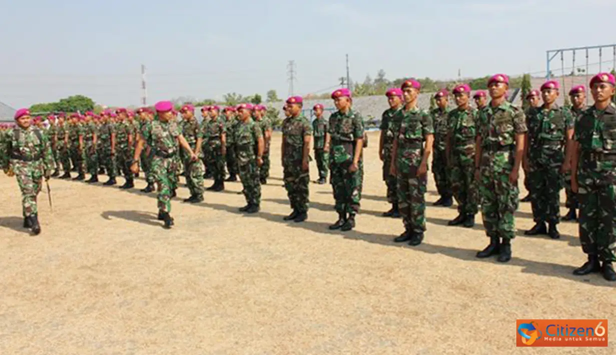 Citizen6, Surabaya: Sebanyak 191 prajurit Marinir TNI AL yang tengah di gembeng di Kodikmar Kobangdikal berhasil menyelesaikan Dikjurba dan Dikjurta. (Pengirim: Penkobangdikal)