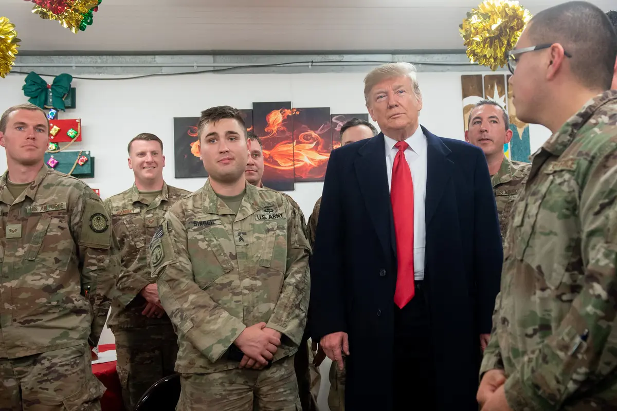 Trump Kunjungi Tentara AS di Irak