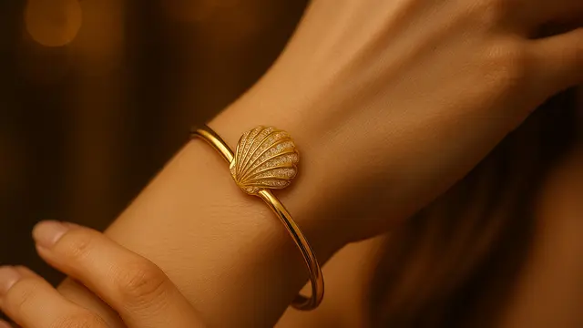Gelang Emas Model Kerang Terbaru 2025