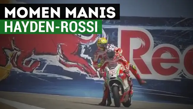 VIDEO: Ini Momen Nicky Hayden Bonceng Valentino Rossi di MotoGP