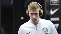 Gelandang Manchester City, Kevin de Bruyne, telah mencatat 14 assist di Premier League pada musim ini. (AFP/Oli Scarff)