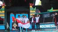 Timnas Esports Indonesia sukses pada ajang IESF Bali 14th World Esports Championship 2022. (Bola.com/Maheswara Putra)