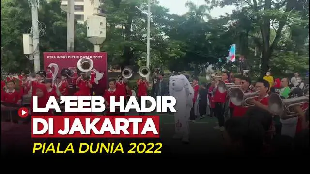 VIDEO: Maskot Piala Dunia 2022, La'eeb Hadir di Car Free Day Jakarta
