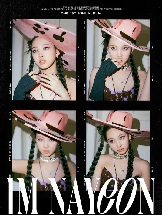 Dalam teaser album "Im Nayeon" yang rilis Juli lalu, Nayeon Twice memperlihatkan gayanya dengan extension hair yang ditata sebagai kepang. (Foto: JYP Entertainment via Soompi)