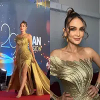 Setelah dari Bangkok, Luna Maya kembali tampil glamor saat memandu sebuah acara penghargaan [@lunamaya]