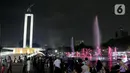 Di Taman Lapangan Banteng, animo masyarakat terlihat luar biasa dalam menyambut aktivasi taman 24 jam ini. (Liputan6.com/Herman Zakharia)