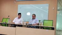 Presiden Aksi Cepat Tanggap (ACT), Ibnu Khajar saat menggelar konferensi pers. (Foto: Bachtiarudin Alam/Merdeka.com).