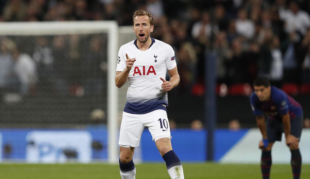 7. Harry Kane (Tottenham Hotspur) - 6 gol dan 1 assist (AFP/Adrian Dennis)
