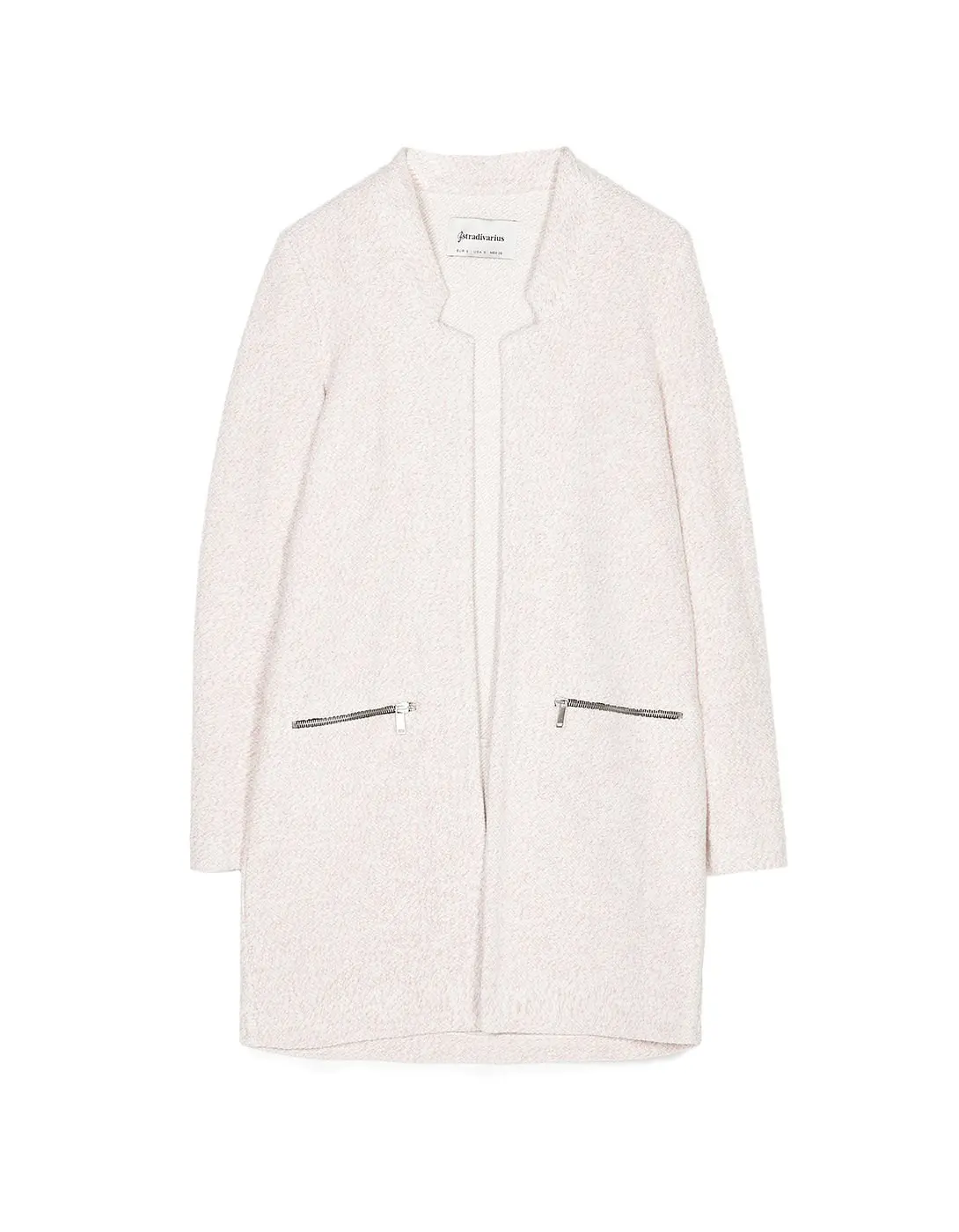 Knit coat. (stradivarius.com)