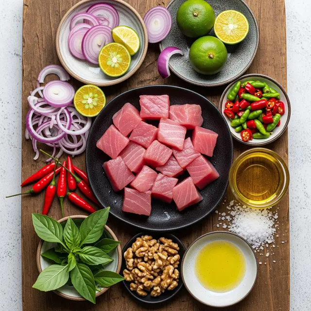 Resep Gohu Ikan Cakalang Ternate