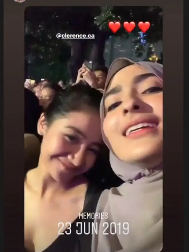 Shirin Safira mengenang momen bersama almarhumah Clerence Chyntia Audry Radhanta (Foto: Instagram clerence.ca dan shirinsafira)