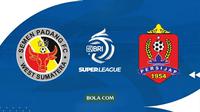 Cover prediksi Semen Padang versus Persijap Jeparang di BRI Super League 2025/2026. (Bola.com/Gemini)