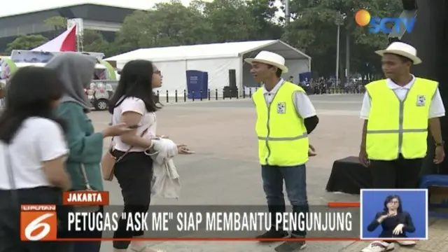 Ingin tonton pertandingan di Gelora Bung Karno, tidak perlu khawatir tersasar. Ada  petugas Ask Me yang akan membantu.