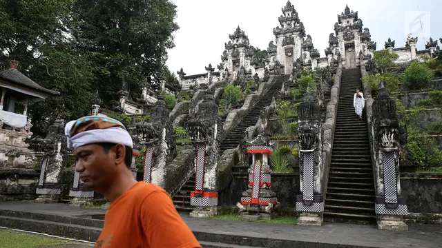 Dampak Gunung Agung, Pura Lempuyang Sepi Pengunjung